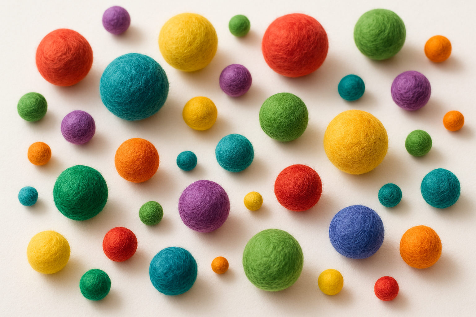 wool felt balls