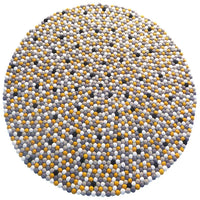 Beautiful Soft Natural Felt Ball Carpet
