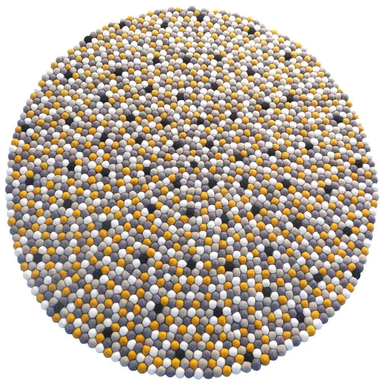 Beautiful Soft Natural Felt Ball Carpet