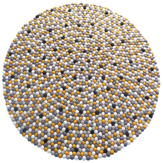 Beautiful Soft Natural Felt Ball Carpet